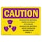 Signmission OSHA RADIATION Sign, Radioactive Material Norm Naturally, 7in X 5in Decal, 5" H, 7" W, Landscape OS-CR-D-57-L-10210 - alternate 1